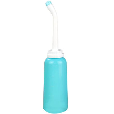 Bidet Portable 500ml pour Soins Intimes - Spray de Toilette pour Femme, Résistant à la Haute Température, Bleu