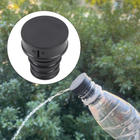 Bidet Portable pour Camping et Voyage Backcountry - Compact, Léger et Durable en ABS avec 4 Joints d'Adaptation Noir