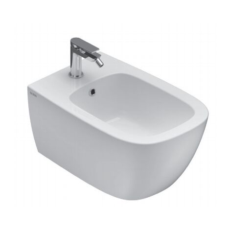 Ceramica Globo Serie Misura.Bidet Sospeso 36x55 Cm In Ceramica Globo Serie Genesis Bianco Lucido Gl Gns09 Bi