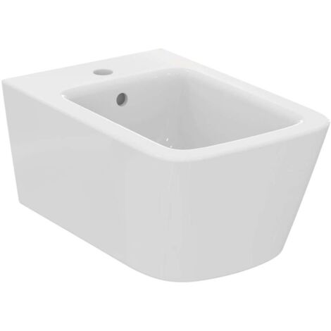 Bidet sospeso BLEND SQUARE 360x540x250mm bianco monoforo IDEAL STANDARD
