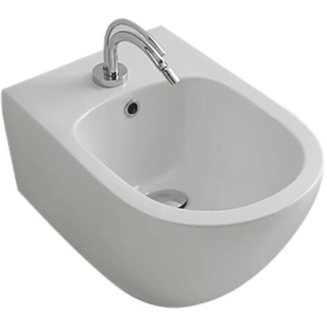 Bidet Sospeso Kerasan "Aquatech" Bianco Lucido