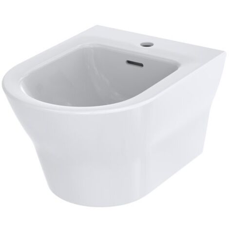 Bidet sospeso MH con foro rubinetto e troppopieno bianco TOTO