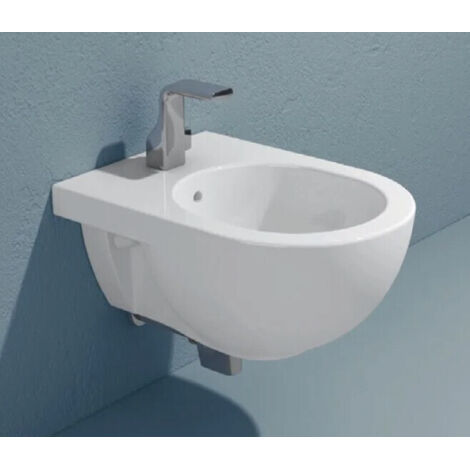 bidet sospeso quick bianco lucido