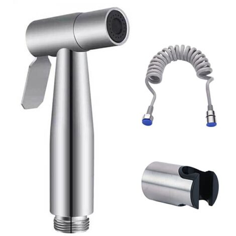 Bidet-Sprühkopf aus Edelstahl 304, Handbrause für das Badezimmer, muslimisches Bidet-Sprühkopf-Set mit Halterung und Schlauch, einfache Installation