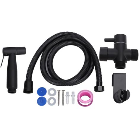 Bidet-Sprühkopf für Toilette ohne Bohren aus Edelstahl 304, Hochdruck-Badezimmer-Sprühset, 7/8"-Anschluss