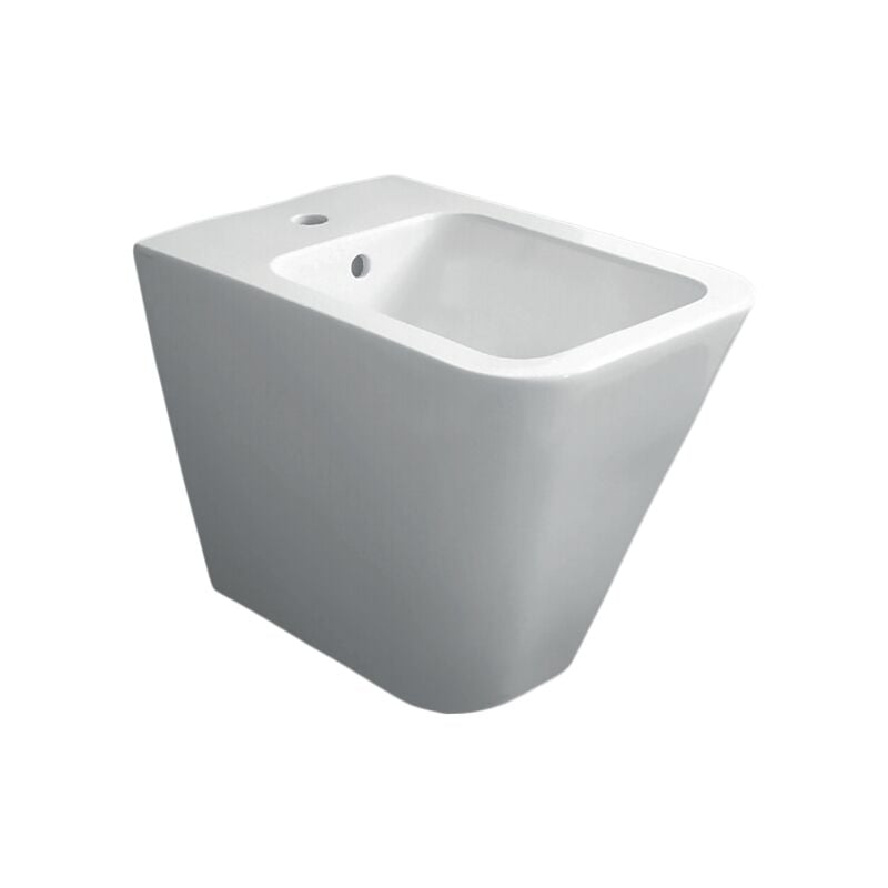 Azzurra - Bidet au sol 36x55x42 cm en céramique blanc brillant Ceramica Build