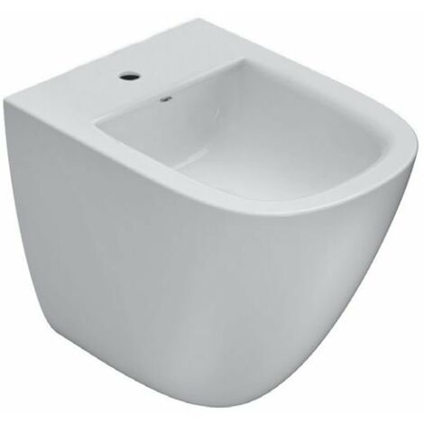 Bidet sur pied en céramique 51x37 cm Globo Stockholm LA010BI  Blanc - Céramique