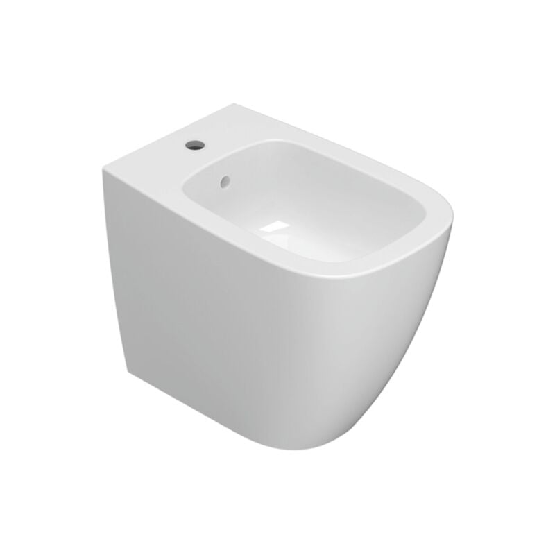 Bidet sur pied en céramique 55x36 cm Globo Genesis GN009BI Blanc - Céramique