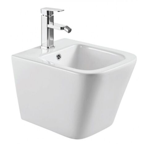 Bidet suspendu BOFY2 en porcelaine 48,5x34,5x33 cm