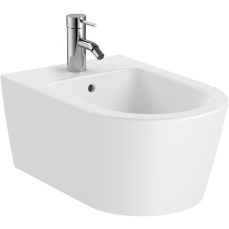 Bidet suspendu sans couvercle ROUND INSPIRA - ROCA Couleur : blanc mat