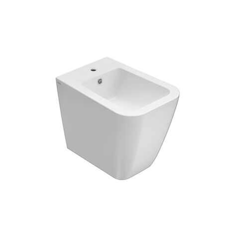 Bidetmulti a terra in ceramica 52x36 cm Globo Stone ST010BI  Bianco - Ceramica