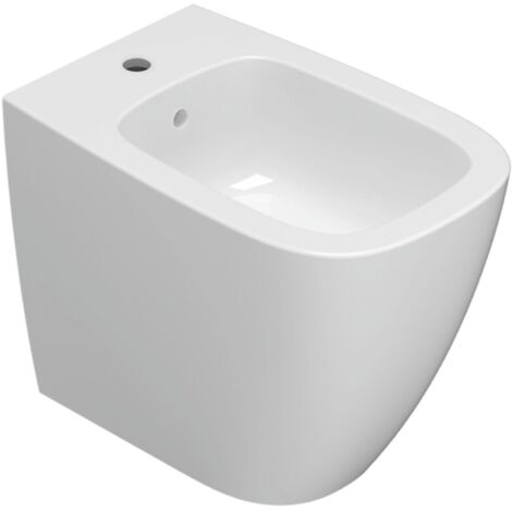 Bidetmulti a terra in ceramica 55x36 cm Globo Genesis GN009BI  Bianco - Ceramica