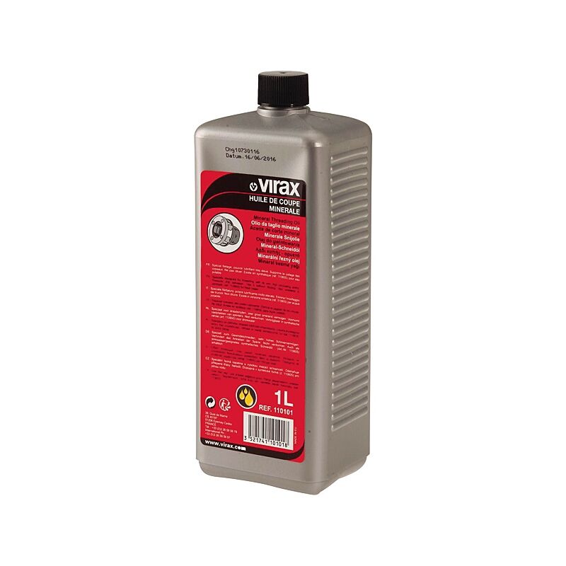 Virax - Bidon 1 litre huile de coupe spécial filetage main et machine