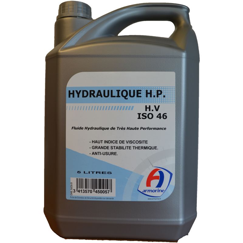 Armorine - Bidon 5 litres huile Hydraulique hp iso 46 450