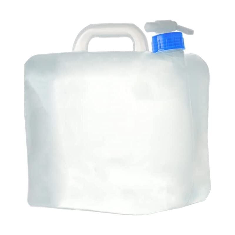 Ikodm - Bidon à Eau Pliable -20 L-Avec Robinet De Camping-Pour Un Usage Alimentaire-Bidon Pliable - Bidon D'eau Potable - Pour L'extérieur, La