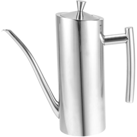 Bidon à huile en acier inoxydable 700ml pour cuisine - Récipient pratique pour sauce soja et vinaigre