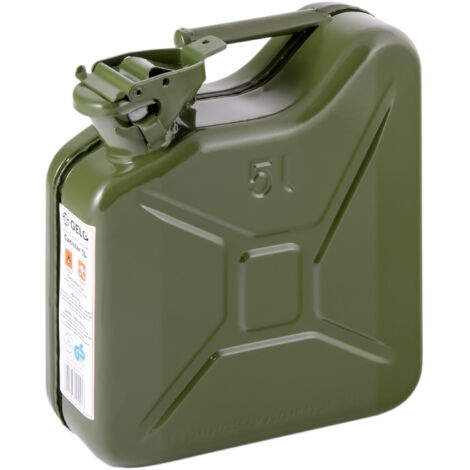 BIDON ACIER VERT RAL 6003 5L - GE M 5L
