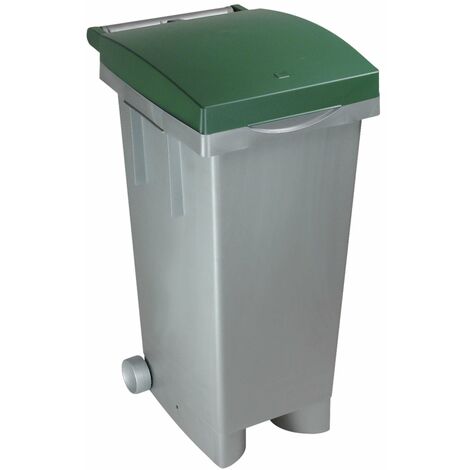 Bidon avec roues pour une collection séparée 80 LT Tata ICS  Green