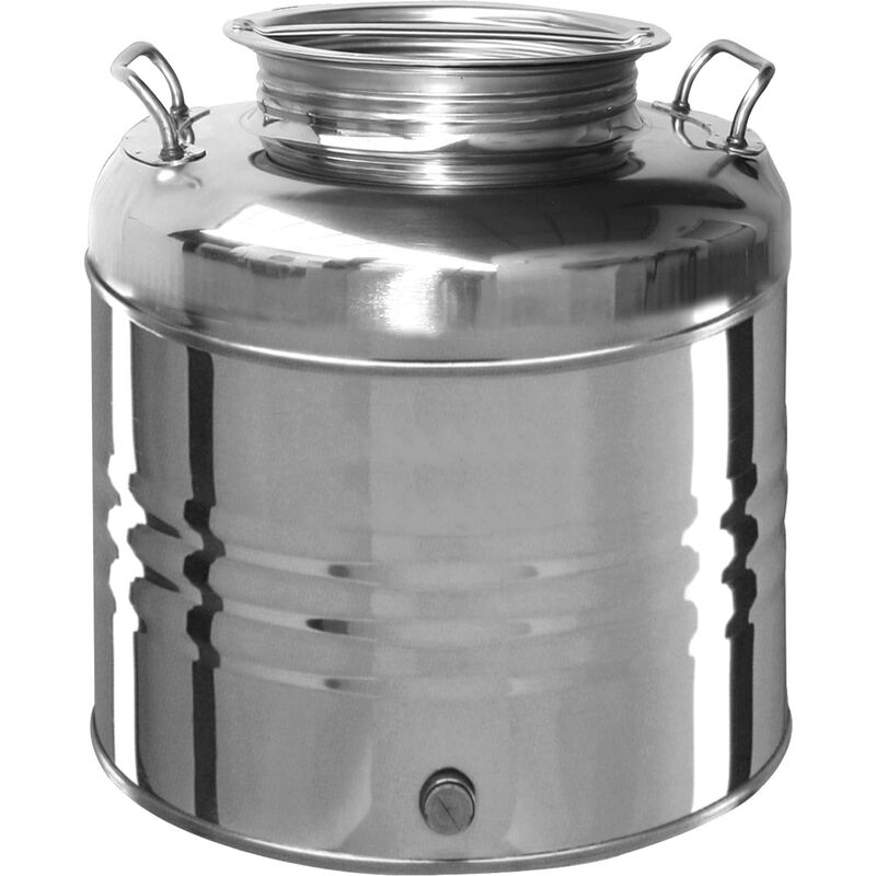 Olivari stainless steel drum container LT.30 with screw cap