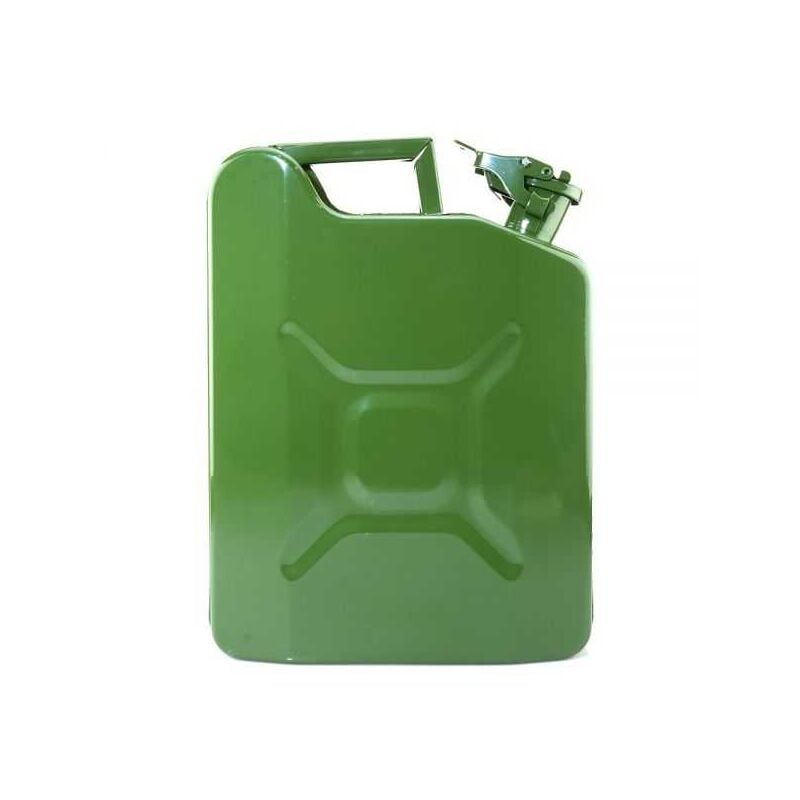 Matijardin - Bidon de 10 litres acier armé. Jerrican métal vert olive pour hydrocarbures. Type us