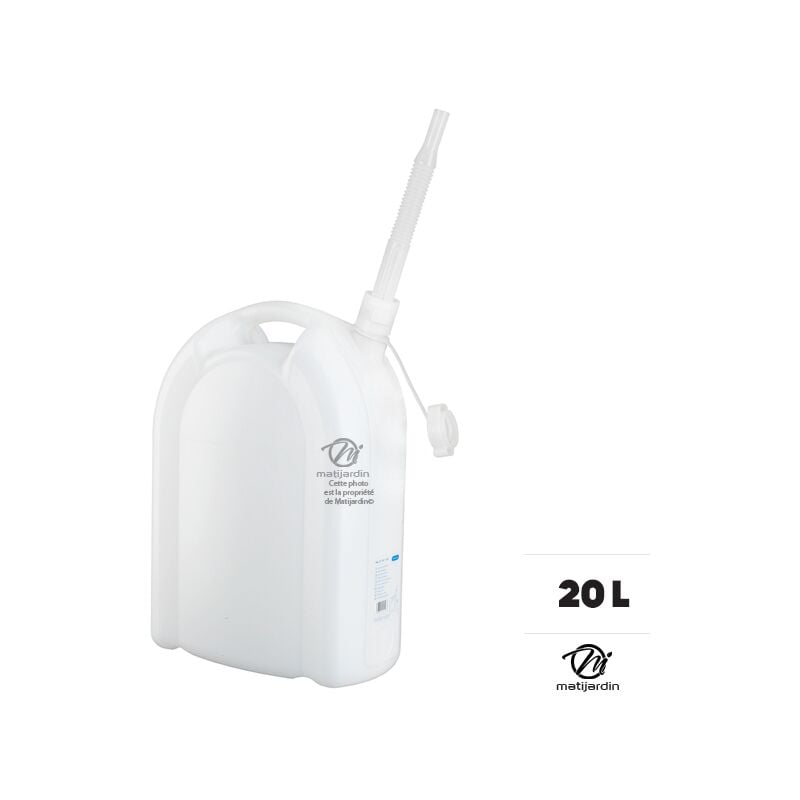 Matijardin - Bidon de 20 litres. Liquide alimentaire. Renforcé avec bec verseur