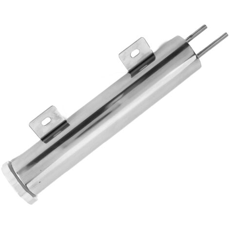 Bidon de débordement pour radiateur - Tank de récupération 2x10 pouces en acier inoxydable avec kit de fixation