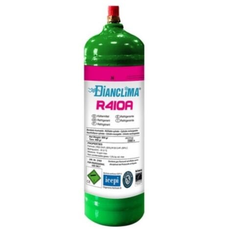 DIANFLEX Cartouche de gaz re'frige'rant rechargeable Dianclima R410A de 800 gr