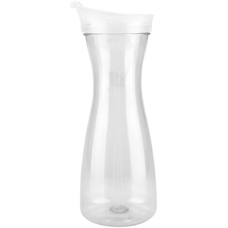 Bidon de Jus Transparent 600ml en Acrylique avec Bouchon, Cruche à Eau Glacée pour Bar et Maison