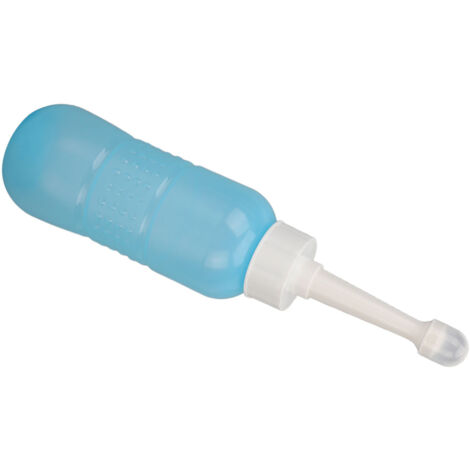 Bidon de Randonnée 450ML pour Hygiène Intime, Bidet Portable avec Sac et Embout, Pratique pour Voyage et Camping