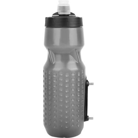 Bidon de vélo de montagne magnétique grande capacité, fixation rapide et amovible (Gris)