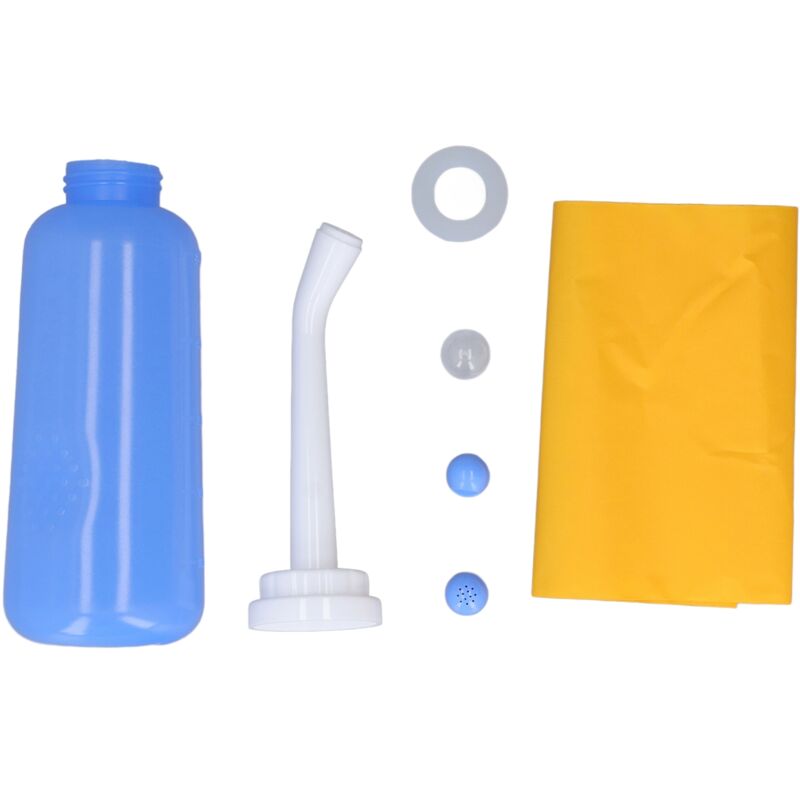 Bidon de voyage portable 500ml avec spray pour hygiène intime femmes et bébés, jet élastique et économique en eau