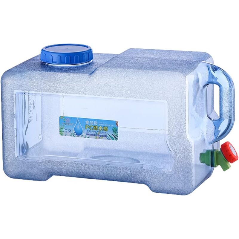 Start - Bidon d'eau de camping 22L, réservoir d'eau avec robinet, bidon d'eau potable portable, réservoir d'eau de camping avec poignées, bidon d'eau