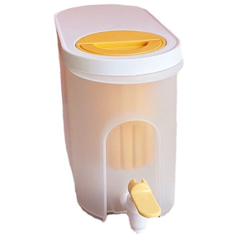 Bidon d'eau réfrigérant 3,9L avec robinet, grande capacité, résistant aux hautes températures, en plastique blanc