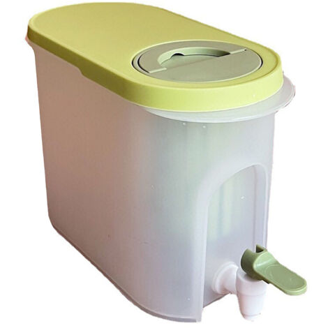 Bidon d'eau réfrigérante de 3,9L avec robinet, grande capacité, résistant aux hautes températures, en plastique vert