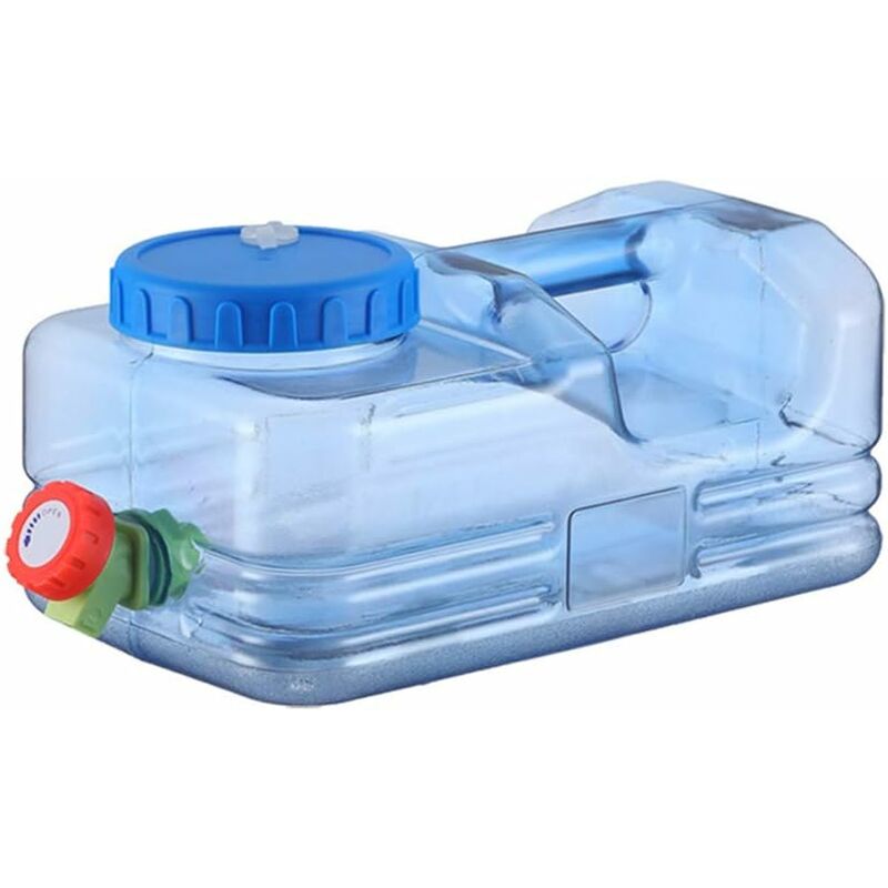 Bidon d'eau, réservoir d'eau 5,5 l avec robinet, réservoir d'eau camping avec poignées, distributeur d'eau avec robinet, bidon d'eau potable camping,