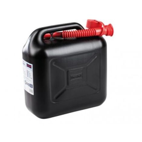 Bidon d'essence avec capacité d'extension de 10 LT en plastique noir