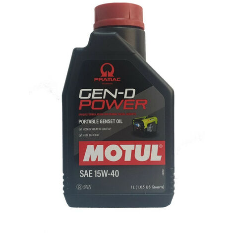 Bidon d'huile 1L pour groupe électrogène – Accessoire de groupe électrogène – Huile moteur pour fonctionnement optimal – Compatible avec modèles Pramac