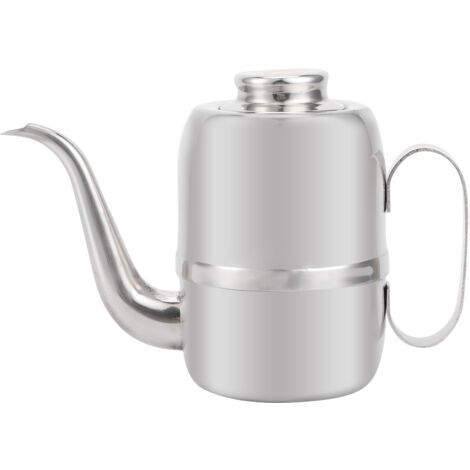 Bidon d'huile en acier inoxydable, pot à sauce soja étanche, bouteille de condiments de cuisine 24 oz, petit format