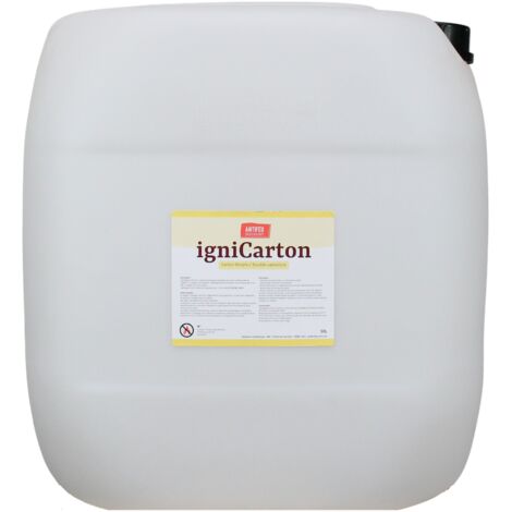 Bidon d’ignifugeant pour carton et papier format 5L - 1L = 4,5m2 de carton ignifugé – Référence Ignicarton