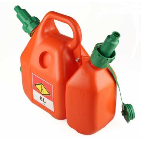 Bidon double 2 et 6 litres avec bec verseur auto-stop