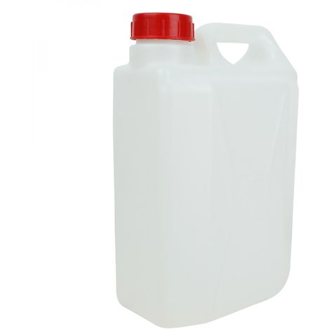 Bidon en plastique (PEHD) pour usage alimentaire avec bouchon - 20L - Linxor - Transparent