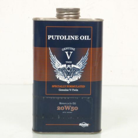 bidon huile putoline original v-twin motorradöl 20w-50 100%