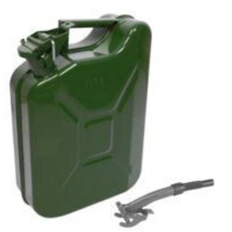 BIDON METÁLICO 10L.(JERRYCAN)+BOCA FLEX.