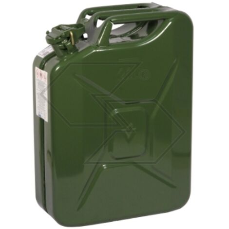 Bidon métallique en acier mélange de carburant essence de jardinage 20 lt 320412