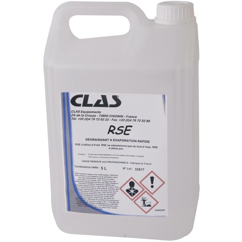 Bidon nettoyant freins 5L rse - co 1530 Clas Equipements