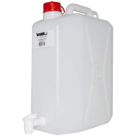 BIDON PLASTICO 20 L CON GRIFO BLANCO