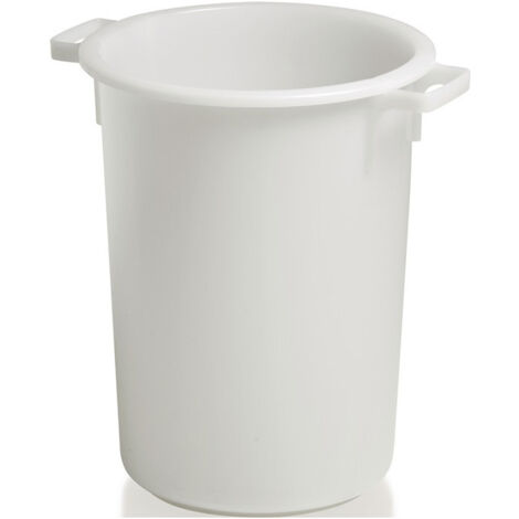 Bidon plastique environ 40l HD-PE blanc D420xH445mm avec poignée extérieure CRAEMER