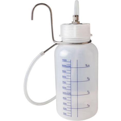 Bidon récupération liquide de frein gradué 1.5L pour purgeurs de freins - HU 1112 - CLAS Equipements