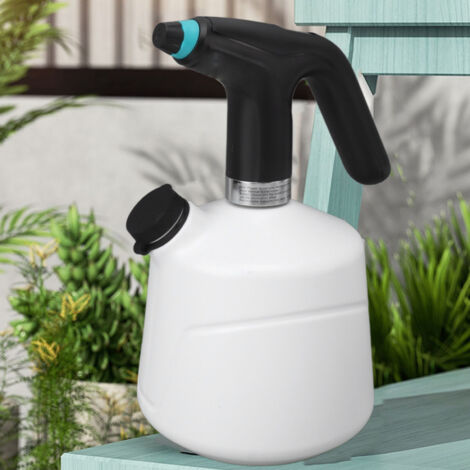 Bidon Spray Électrique Grand Capacité Rechargeable Noir ABS HDPE 480g 2000 MAh Automatique Porte-Extension Mister Jardin Plantes Maison