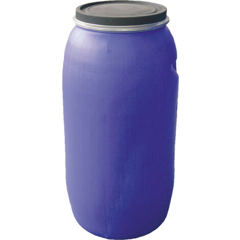Bidón tapa con fleje - Azul - 220 l - Ø 59x106 cm